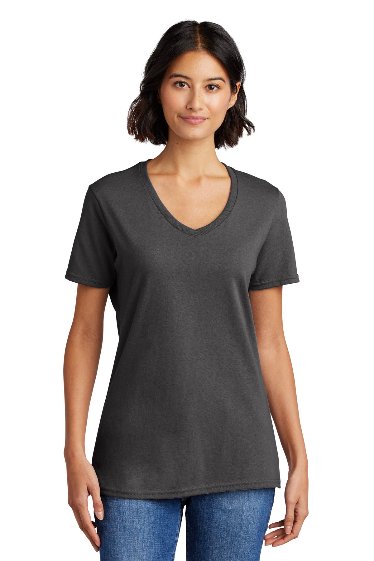 Port & Co ™  Women's Core Cotton V-Neck Tee. LPC54V