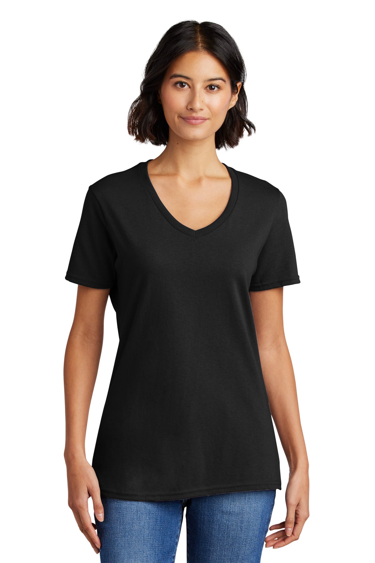Port & Co ™  Women's Core Cotton V-Neck Tee. LPC54V