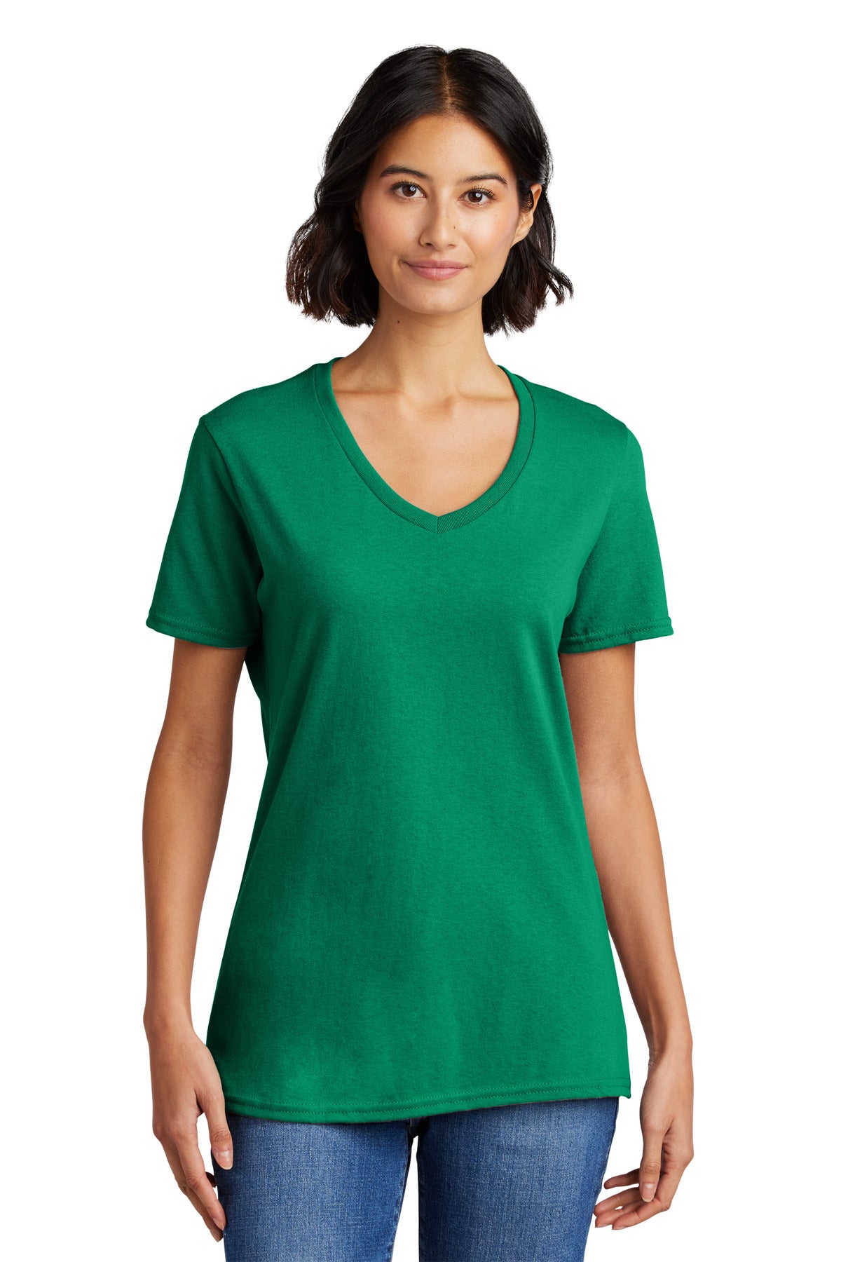 Port & Co ™  Women's Core Cotton V-Neck Tee. LPC54V