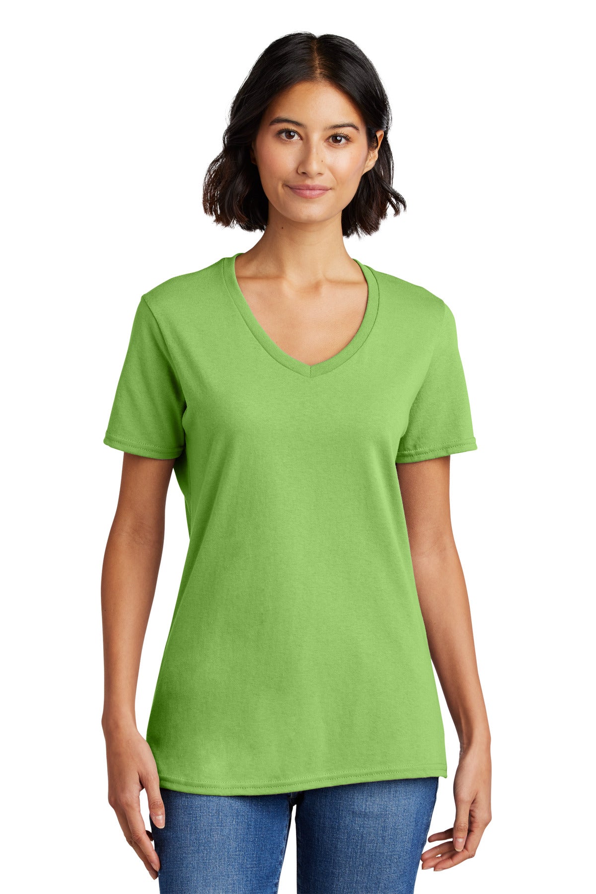 Port & Co ™  Women's Core Cotton V-Neck Tee. LPC54V