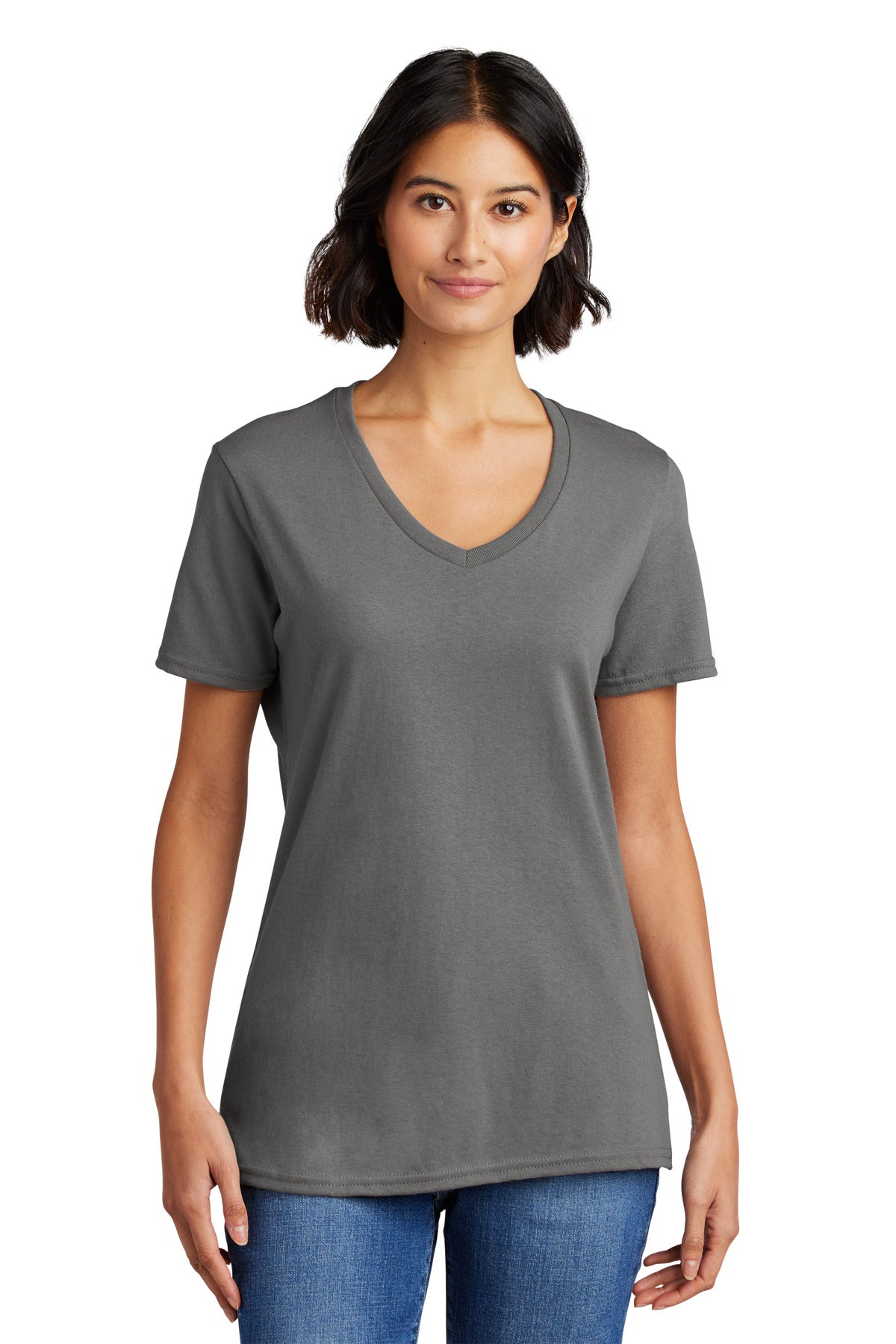 Port & Co ™  Women's Core Cotton V-Neck Tee. LPC54V