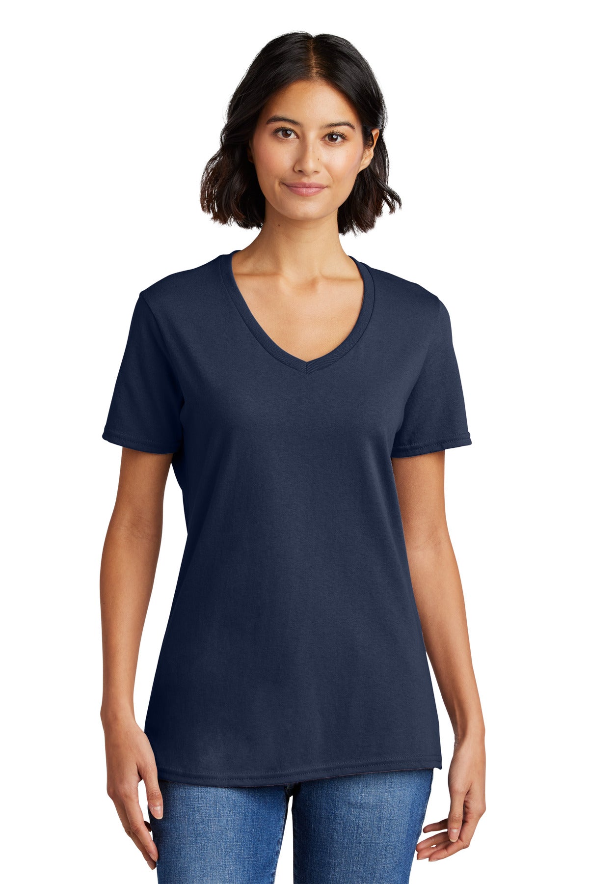 Port & Co ™  Women's Core Cotton V-Neck Tee. LPC54V