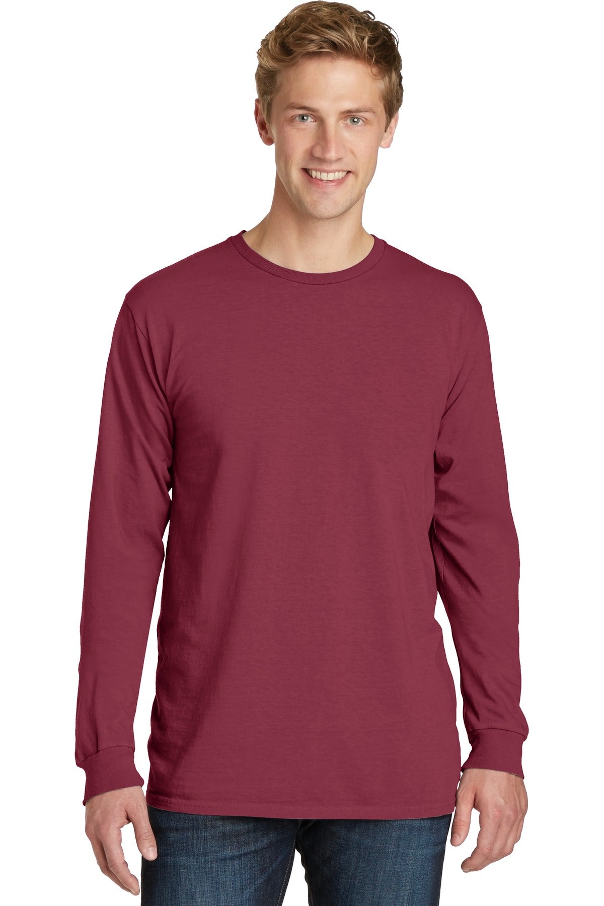 Port & Co ™  Beach Wash ®  Garment-Dyed Long Sleeve Tee PC099LS