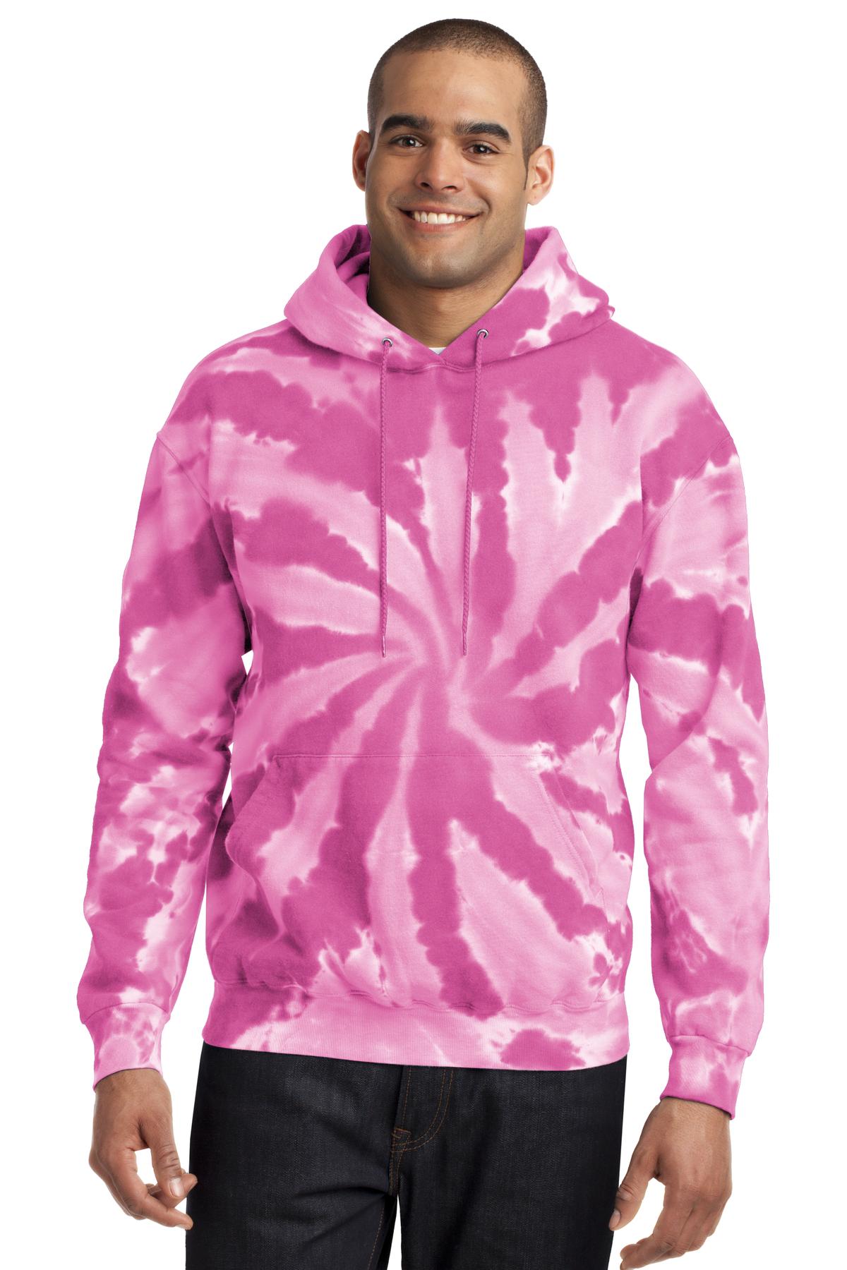 Port & Co ™  Tie-Dye Pullover Hooded Sweatshirt. PC146