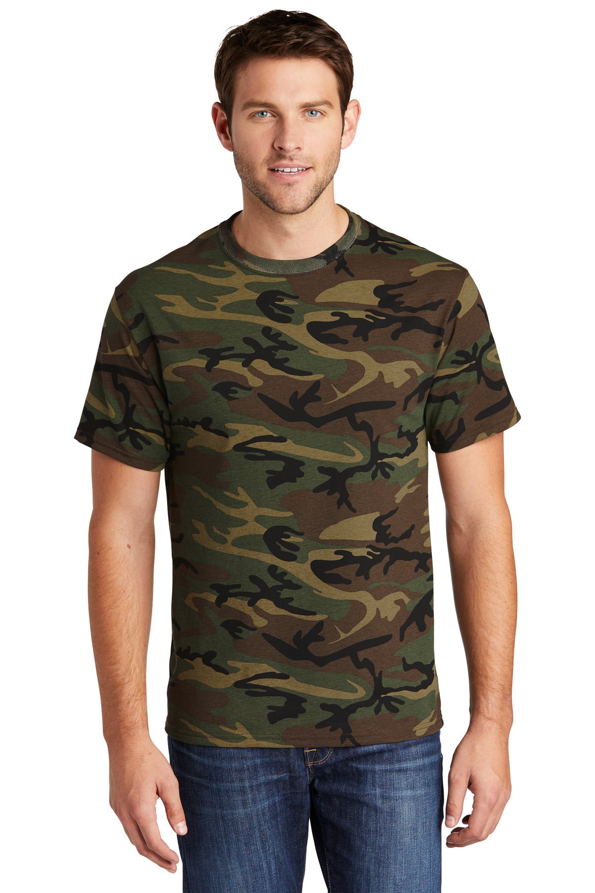 Port & Co ™  Core Cotton Camo Tee.  PC54C