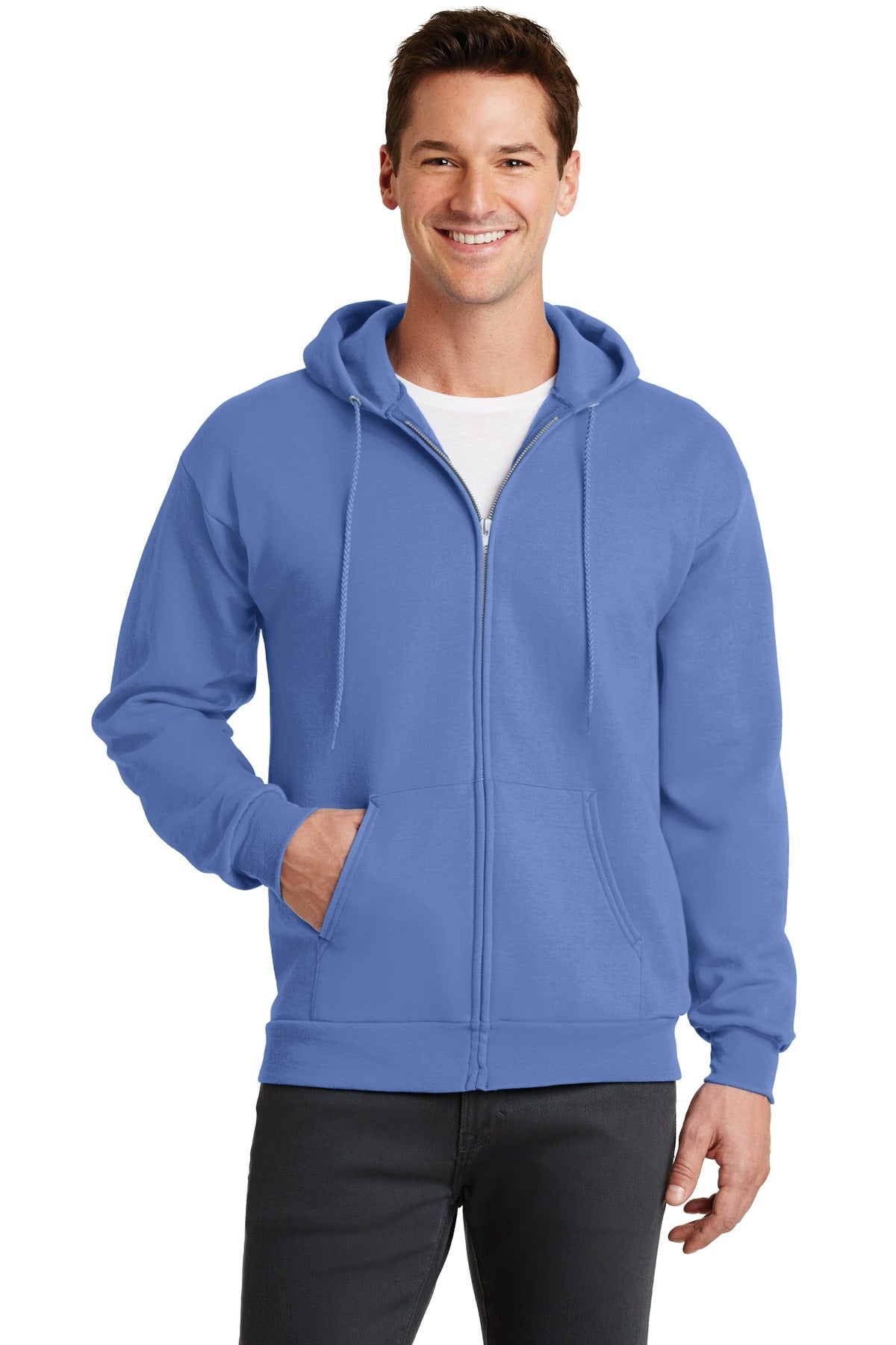Port & Co ™  Core Fleece Full-Zip Hooded Sweatshirt. PC78ZH