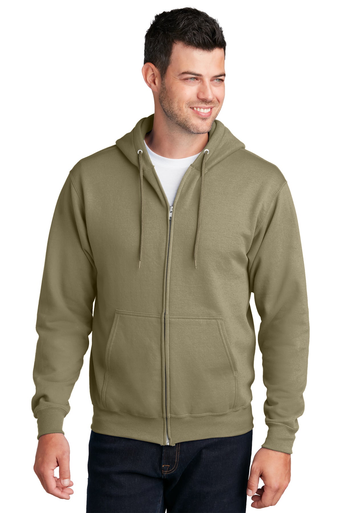 Port & Co ™  Core Fleece Full-Zip Hooded Sweatshirt. PC78ZH