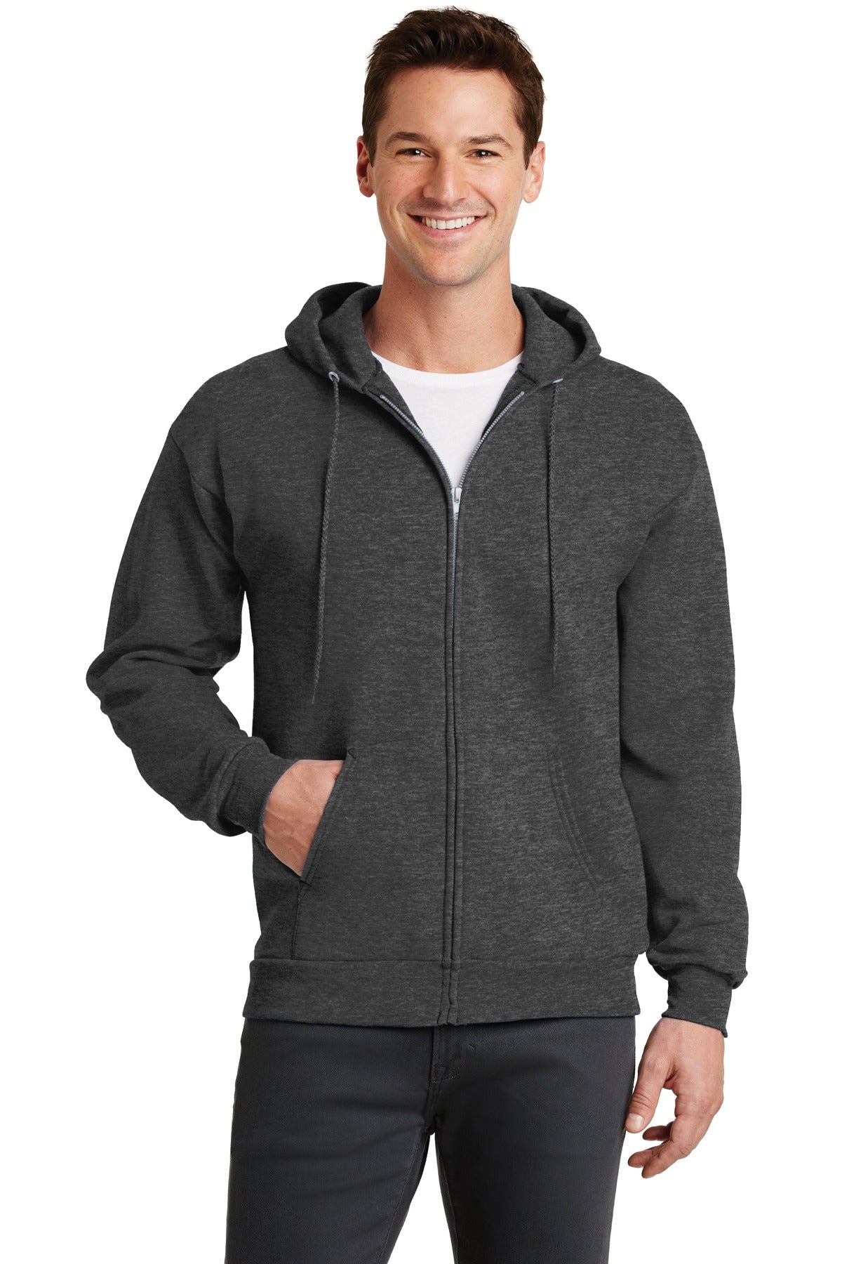Port & Co ™  Core Fleece Full-Zip Hooded Sweatshirt. PC78ZH