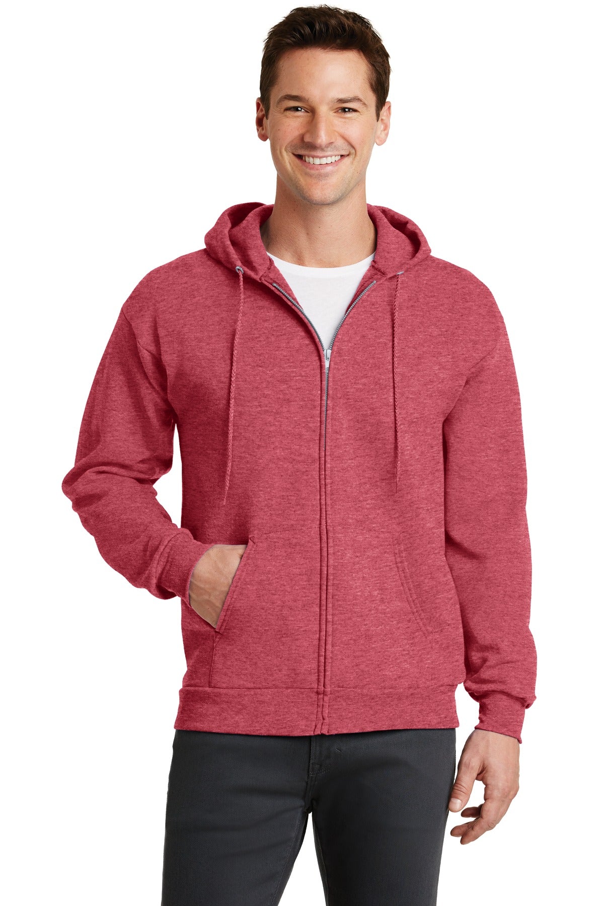 Port & Co ™  Core Fleece Full-Zip Hooded Sweatshirt. PC78ZH