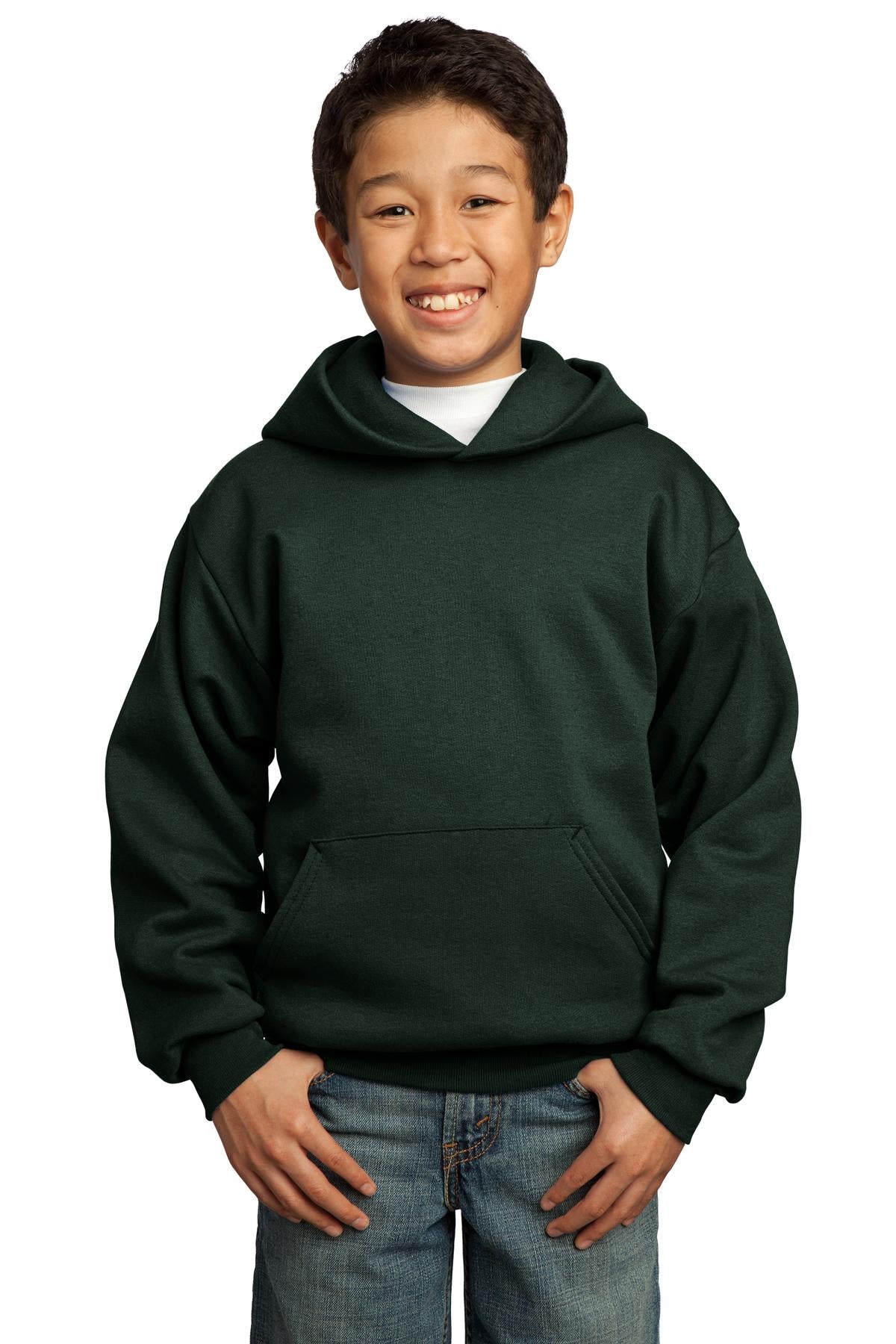Port & Co ™  Youth Core Fleece Pullover Hooded Sweatshirt.  PC90YH