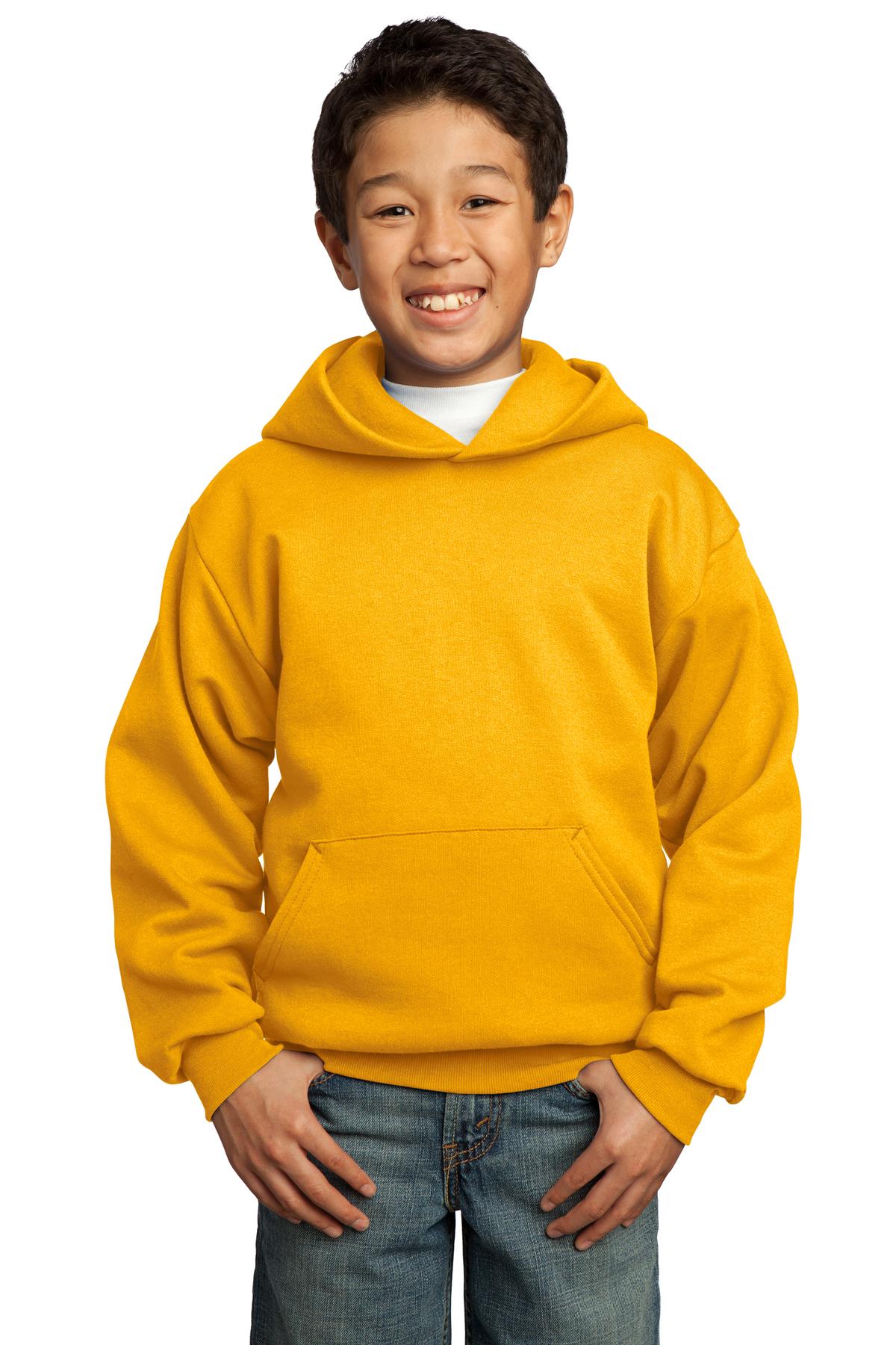 Port & Co ™  Youth Core Fleece Pullover Hooded Sweatshirt.  PC90YH