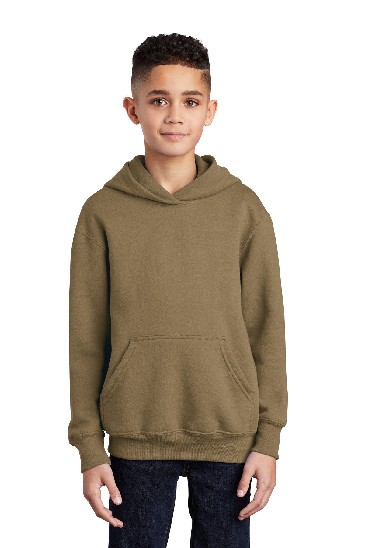 Port & Co ™  Youth Core Fleece Pullover Hooded Sweatshirt.  PC90YH