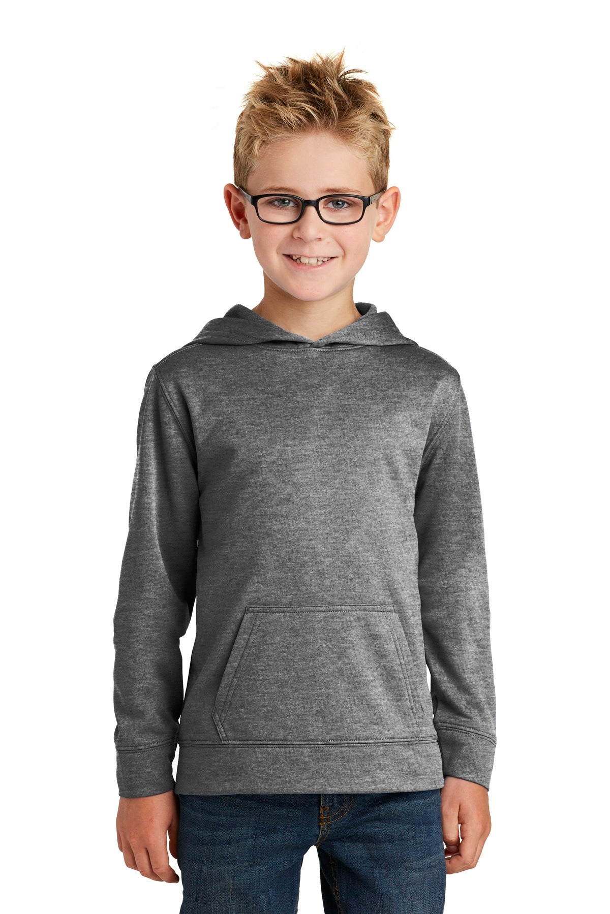 Port & Co ™  Youth Core Fleece Pullover Hooded Sweatshirt.  PC90YH