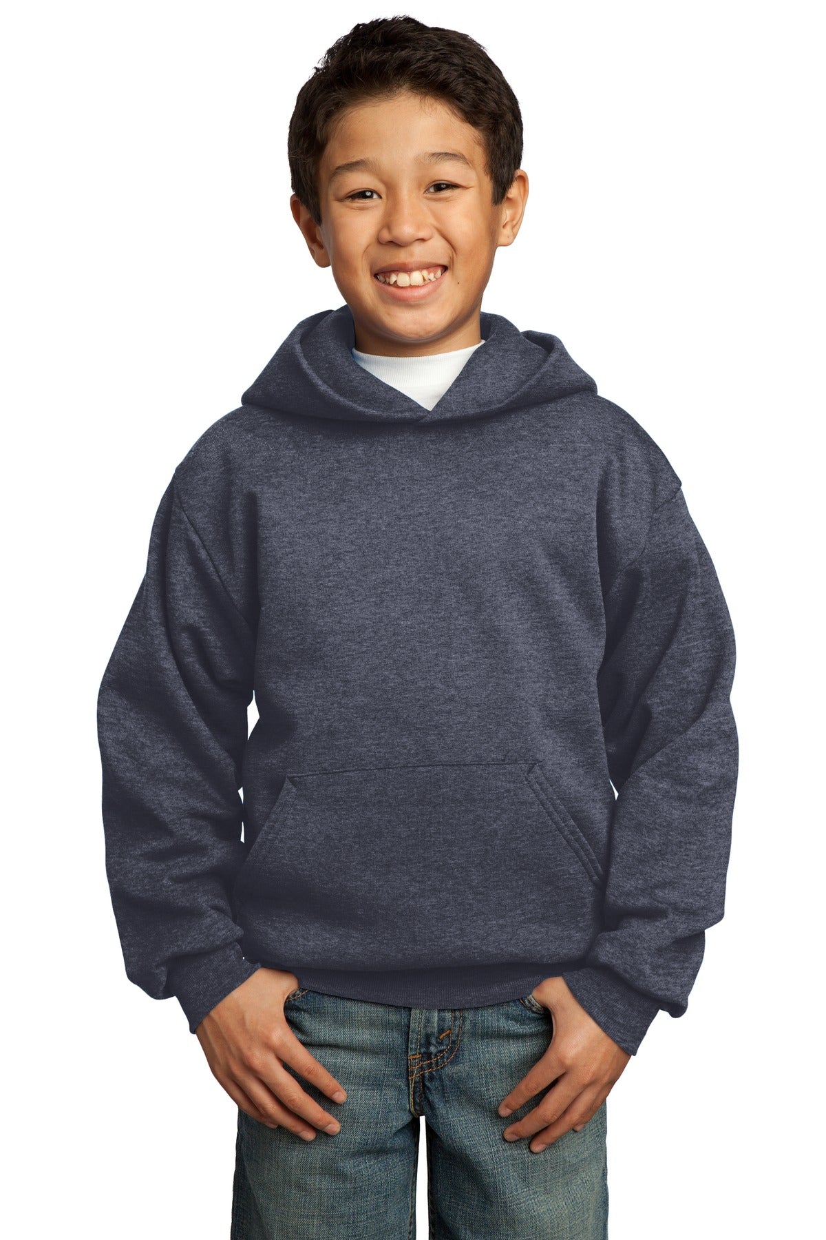 Port & Co ™  Youth Core Fleece Pullover Hooded Sweatshirt.  PC90YH