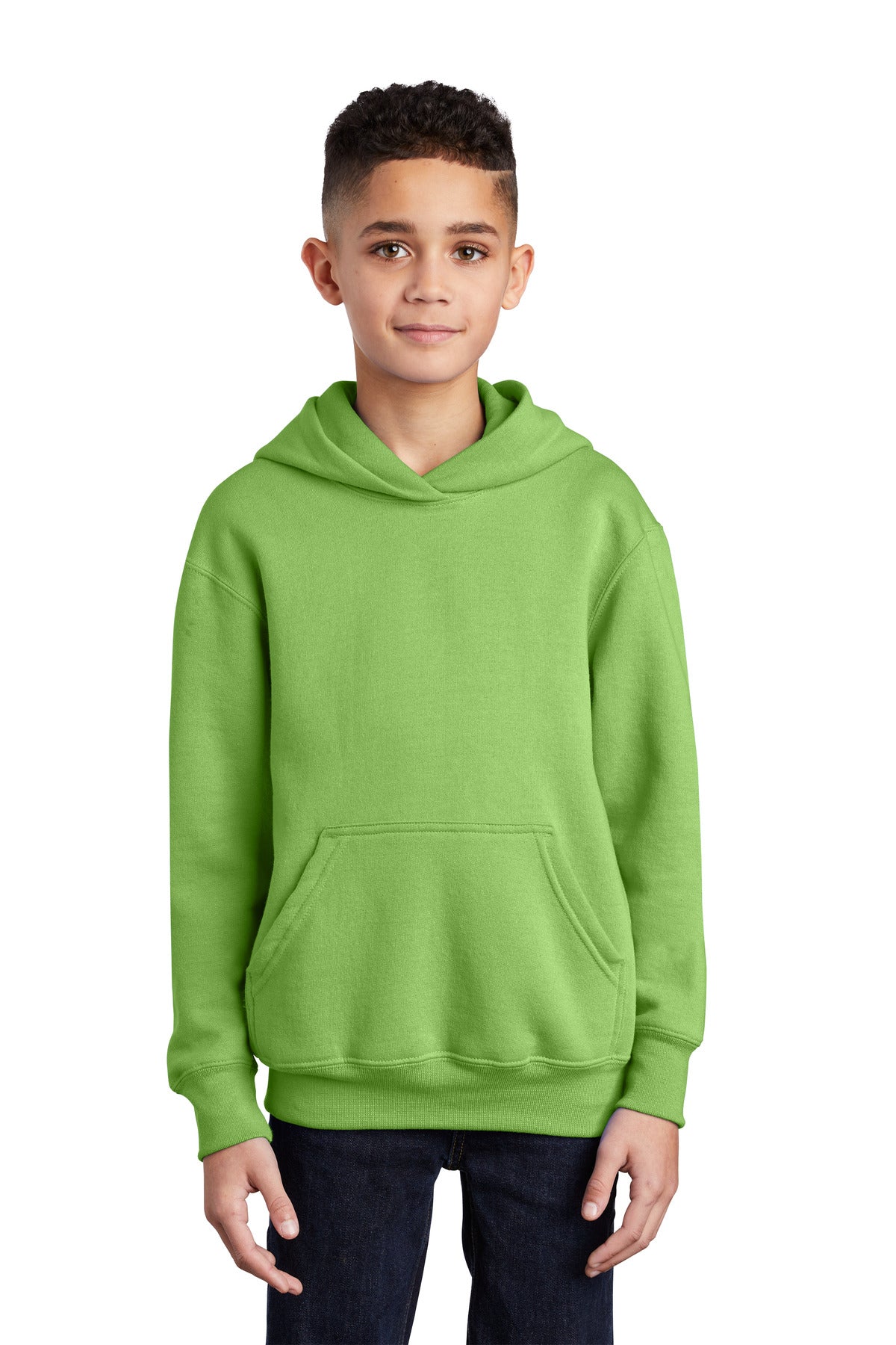 Port & Co ™  Youth Core Fleece Pullover Hooded Sweatshirt.  PC90YH